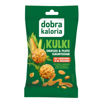 DOBRA KALORIA Kulki śniadaniowe - orzeszki i płatki kukurydziane