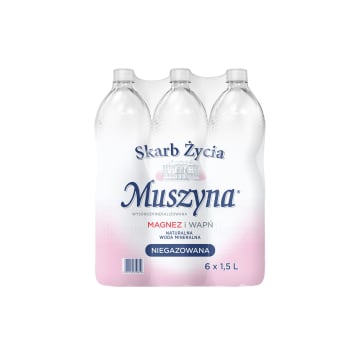 SKARB ŻYCIA MUSZYNA Naturalna woda mineralna wysokozmineralizowana niegazowana