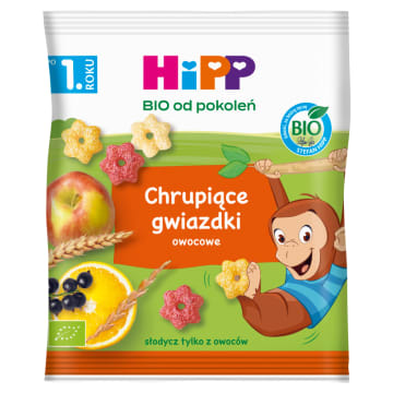 HIPP BIO od pokoleń Chrupiące gwiazdki owocowe - po 12 miesiącu
