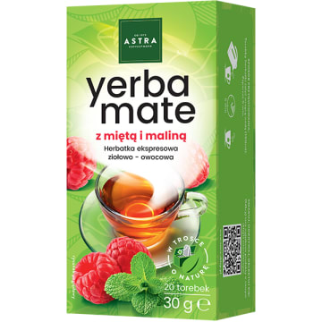 ASTRA Herbatka Yerba Mate z miętą i maliną 20 torebek