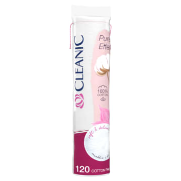 CLEANIC Pure Effect Płatki kosmetyczne 120 szt