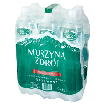MUSZYNA ZDRÓJ Woda wysokozmineralizowana gazowana