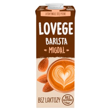 LOVEGE Napój barista o smaku migdałowym z dodatkiem wapnia.