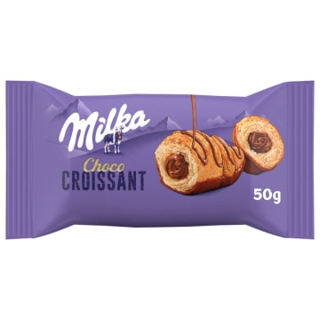 MILKA Choco Croissant Rogalik z ciasta francuskiego z nadzieniem o smaku czekoladowym