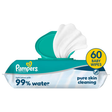 PAMPERS 99% WATER Chusteczki nawilżane dla dzieci 60 szt.