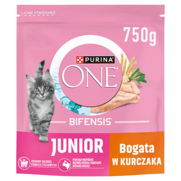 PURINA ONE Junior Karma dla kociąt bogata w kurczaka i z pełnymi ziarnami