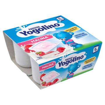 NESTLÉ Yogolino Jogurcik malina dla niemowląt po 6 miesiącu (4x100g)