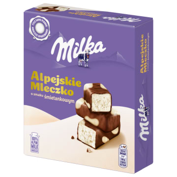 MILKA Alpejskie Mleczko Happy Cows Pianka o smaku śmietankowym