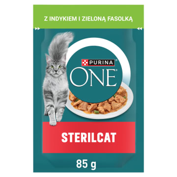 PURINA ONE Sterilcat Pokarm dla kota Indyk i Zielony Groszek