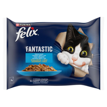 FELIX® Fantastic Karma dla kotów - Rybne smaki w galaretce 4x85g