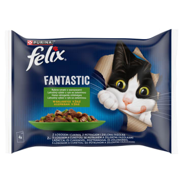 FELIX® Fantastic Karma dla kotów - Wybór smaków w galaretce 4x85g
