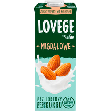 LOVEGE Napój migdałowy bez cukru (bezglutenowy)