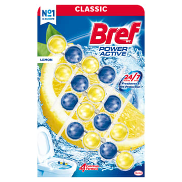 BREF Zawieszka do WC Soczysta Cytryna 4x50g