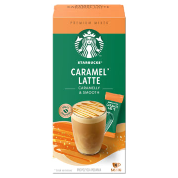 STARBUCKS Kawa rozpuszczalna CARAMEL LATTE o sm. karmelowym (4 sasz.)