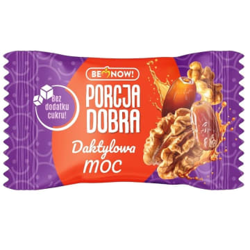 PORCJA DOBRA Przekąska daktylowo-orzechowa z karobem Daktylowa Moc
