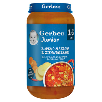 GERBER JUNIOR Zupka gulaszowa z ziemniaczkami 1-3 lata