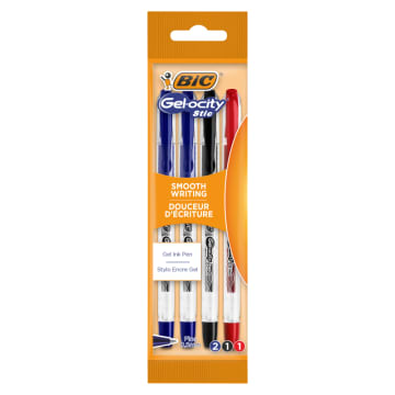 BIC Długopis żelowy mix kolorów blister 4 szt.