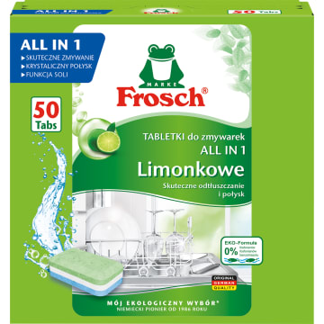 FROSCH Tabletki do zmywarki All In One Limonka