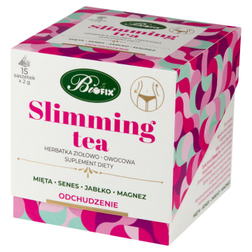 BIFIX Herbatka ziołowo-owocowa SLIMMING TEA z miętą - odchudzanie(15 piramidek)
