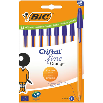 BIC Długopis niebieski Orange Original Fine 8 szt.