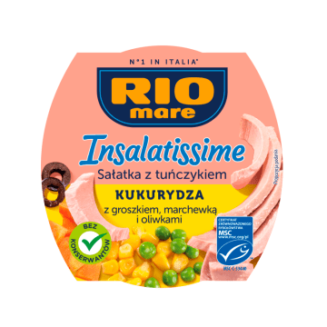 RIO MARE Insalatissime Sałatka z tuńczykiem z dodatkiem kukurydzy