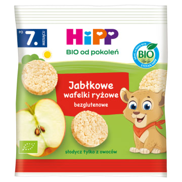 HIPP BIO od pokoleń Wafelki ryżowe jabłkowe - po 7 miesiącu