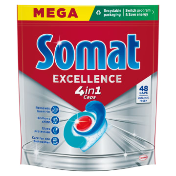 SOMAT Kapsułki do zmywarki 4w1 Excellence 48 szt.