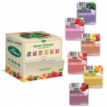 BIFIX Zestaw mini dżemów - 6 rodzajów (42 szt.)
