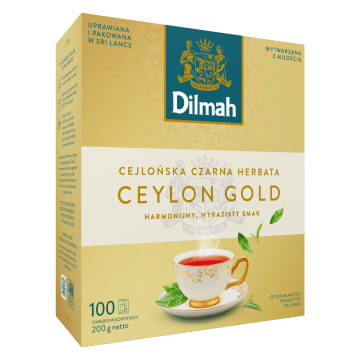 DILMAH Herbata czarna cejlońska CEYLON GOLD (100 tor. w sasz.)