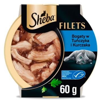 SHEBA Mokra karma dla kota Kurczak + Tuńczyk