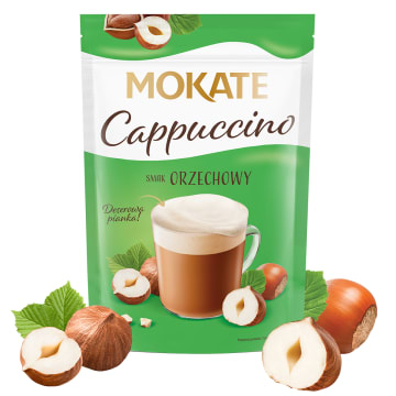 MOKATE Cappuccino o sm. orzechowym (rozpuszczalne)