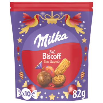 MILKA Czekoladowe cukierki z ciastkiem Biscoff