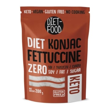DIET FOOD Makaron konjac fettucine (wstążki) bezglutenowy