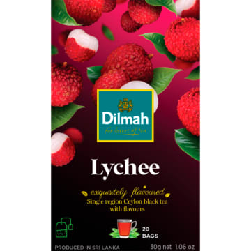 DILMAH Herbata czarna cejlońska o aromacie liczi (20 tor.)