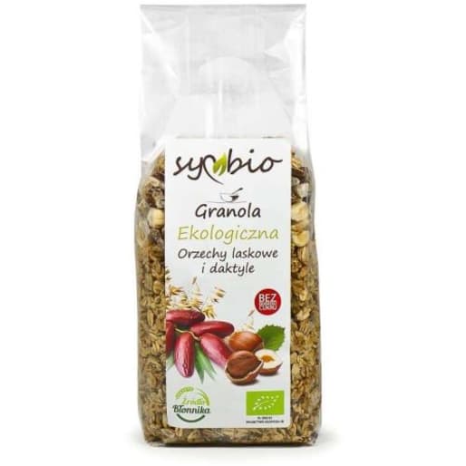 Granola orzechy laskowe i daktyle EKO SYMBIO 350g