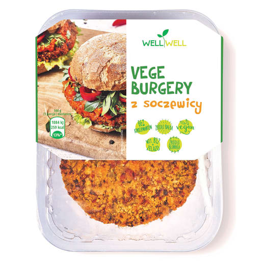 Burgery z soczewicy WELL WELL 200g
