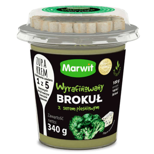 Zupa krem wyrafinowany brokuł z serem pleśniowym MARWIT 340g