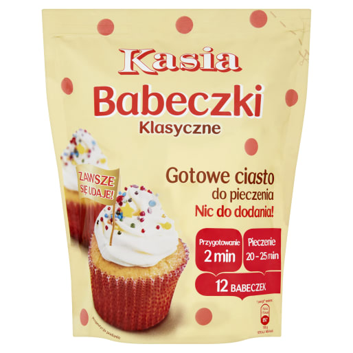 Gotowe ciasto do pieczenia Babeczki klasyczne KASIA 500g