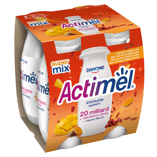 Napój mleczny mango kurkuma goji 4 szt. ACTIMEL 400g