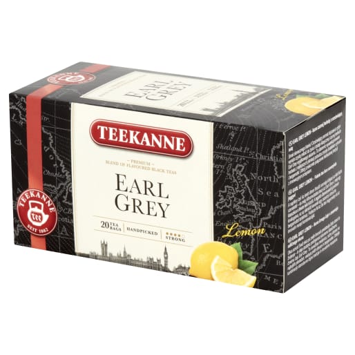 Mieszanka herbat czarnych aromatyzowanych Lemon 20 torebek (saszetki) Earl Grey TEEKANNE 33g