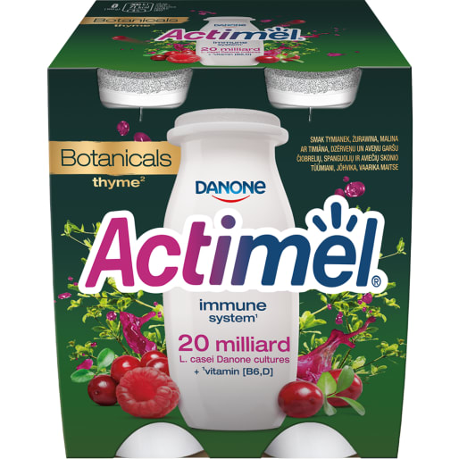 Napój mleczny tymianek żurawina malina 4 szt. ACTIMEL 400g