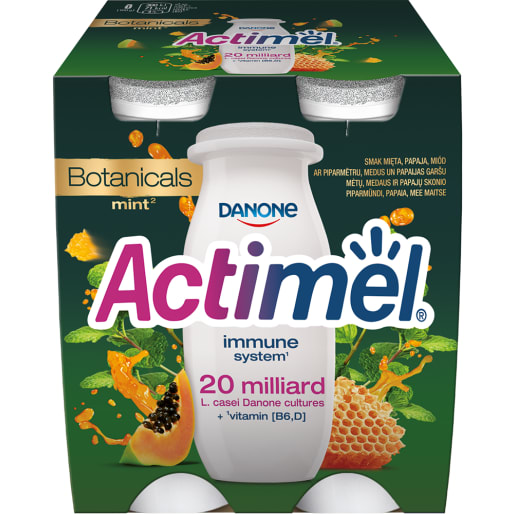 Napój mleczny mięta papaja miód 4 szt. ACTIMEL 400g
