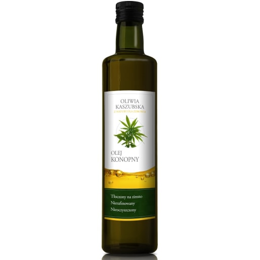 Olej konopny (tłoczony na zimno) OLIWIA KASZUBSKA 250ml