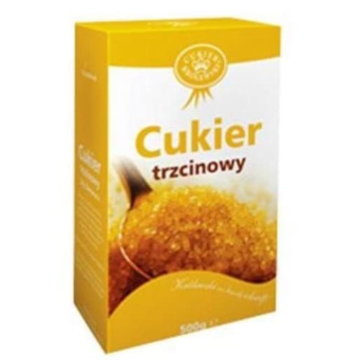 Cukier trzcinowy 500 g w kartoniku - Cukier Królewski - niezwykły, karmelowy aromat