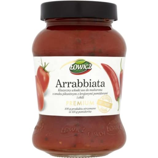 Premium Arrabbiata Klasyczny sos włoski ŁOWICZ 415g