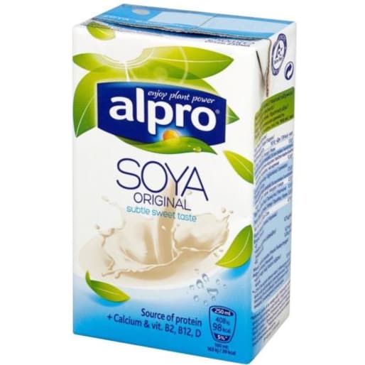 Alpro Soya Napój sojowy to roślinny, wegański odpowiednik mleka.