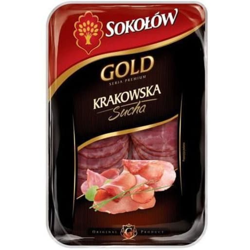 Kiełbasa krakowska - Sokołów Gold. Przepyszny smak i doskonały aromat.