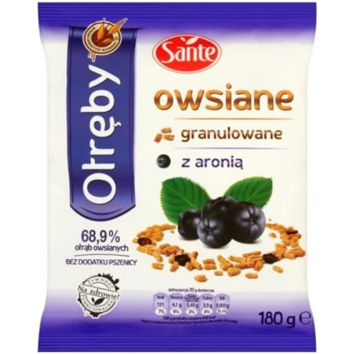 Otręby granulowane z aronią SANTE 180g