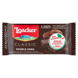 LOACKER Double Choc Wafle z kremem czekoladowym i kakowym 45 g