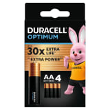 DURACELL Baterie Alkaiczne Optimum AA 4 szt. 1 szt